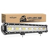 Nilight LED Light Bar 20Inch 420W Flood Spot Combo...
