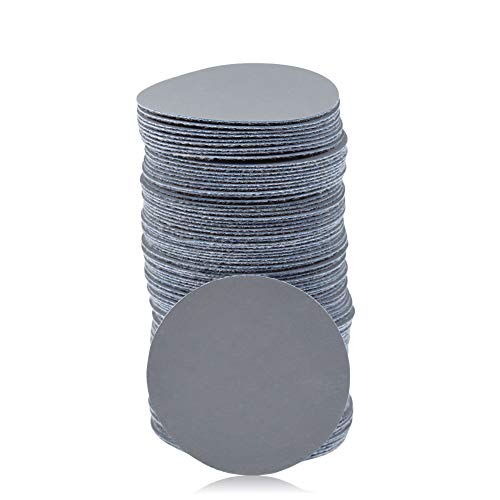 SPEEDWOX マジック式サンドペーパー サンディングペーパー #3000 100枚 50mm ディスクペーパー 木工用 丸型 穴なし 紙やすり サンディングディスク 研磨作業 工具