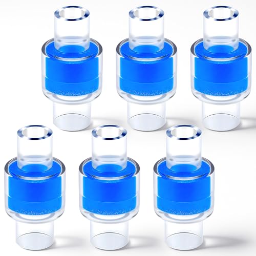 Upgraded HME Heat Moisture Exchange Replacement Filter for Z1 Z2 HME Humidification Systems 22mm and 25mm Tubing 6 Pack Individually Sealed Packaging Vypart