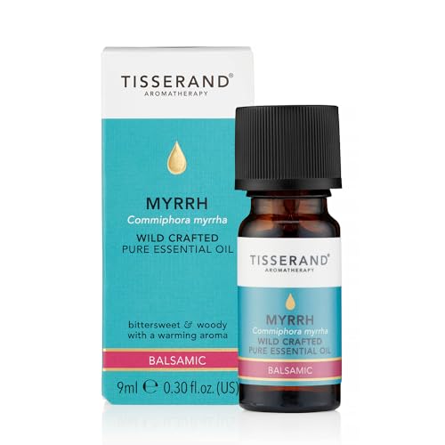 Tisserand Aromatherapy,Myrrh - Wild Crafted Essential Oil,Massage Oil, Aromatherapy Oil, Skin Oil, Oil for Diffuser,100% Pure Essential Oil - 9ml