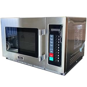 Commercial Microwave Oven NSF Certified Countertop 110V, 1000W, Capacity 1.3 Cuft Heavy duty for restaurant, 1034N1A