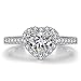 Produktbild WZYMNJZ Mode Exquisite Simulation Heart Shaped Ringgrößen 5-9