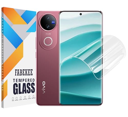 Image of FabeKee Screen Guard Film Compatible ForVivo V50E 5G / Vivo V50 5G Cellphone Self Healing Unbreakable Hd Hydrogel [Tpu Film] Flexible Film-Clear [Not Tempered Glass]