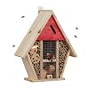 Relaxdays Insectenhotel, nesthulp wilde bijen en vlinders, tuin, balkon, bijenhotel h x b x d 30 x 25 x 11 cm, natuur