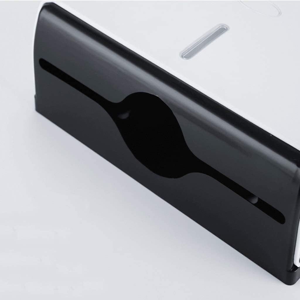 Paper Towel Dispenser Wall-Mounted Paper Towel Dispenser Free Punch Waterproof Drawer Toilet Commercial Tissue Dispenser Toilet Tissue Holder High Capacity (White)