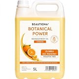 Olio da Massaggio Senza Paraffina 5 L Arancia Olio di Mandorle Dolci
