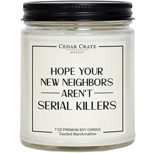 House Warming Gifts New Home Women, Men – Housewarming Ideas for Couples, 100% Soy Candle, Cute New Apartment, Funny Moving Away Present for Neighbor, Welcome Decorations, Farewell, Made in USA