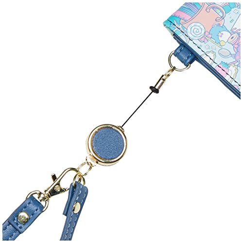 サンリオ(Sanrio) Women Sanrio Cs Bifold Pass Case With Reel, Blue (Srwra-007), One Size #TOP2