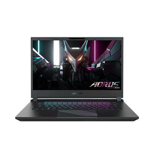 AORUS 15 9KF - Ordenador portátil Gaming - 15,6 pulgadas, 144 Hz QHD, Intel Core i5-12500H, GPU NVIDIA GeForce RTX 4060, teclado AZERTY