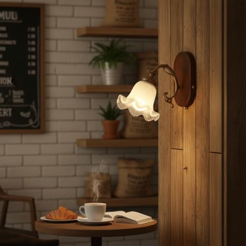 Aplique de pared vintage americano E27 con interruptor para iluminación decorativa 3