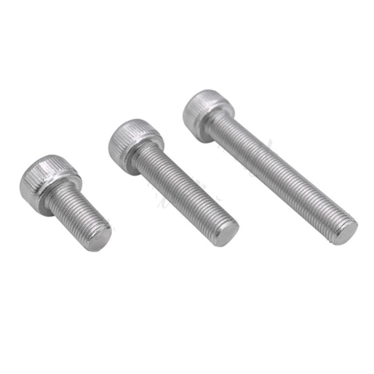 3 Viti A Testa Cilindrica Con Esagono Incassato M5 X 16 Mm – Filettatura Fine Passo 0,5 – Acciaio Inox