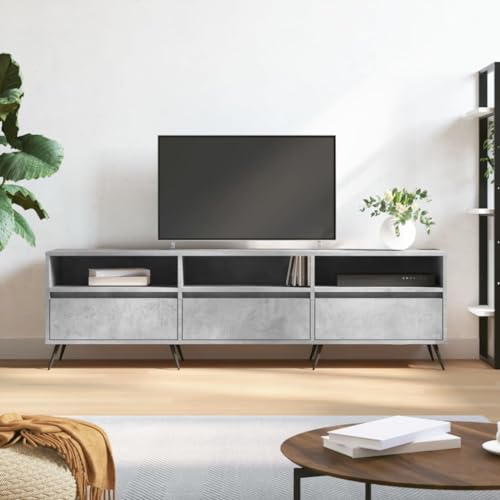 TJROO Mueble para TV gris hormigón 150
