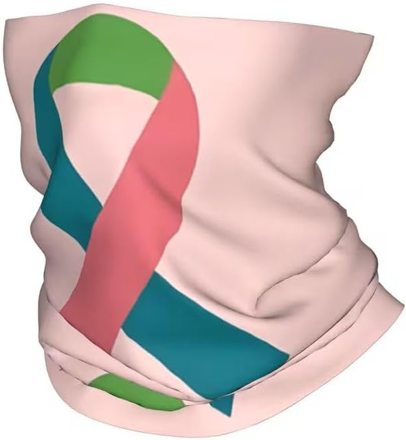 Thyroid Cancer Awareness Tube Scarf Thyroid Cancer Neckerchief | Thyroid cancer awareness, multifunctional scarf, breathable, seamless, approx. 50 x 25 cm