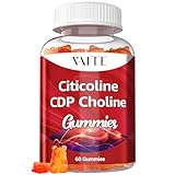 Citicoline 1000mg Supplements – CDP Choline for Brain Support, Memory, Focus & Mental Performance – Helps Maintain Clarity & Concentration – for Adults – Non-GMO, Vegan, 60 Gummies