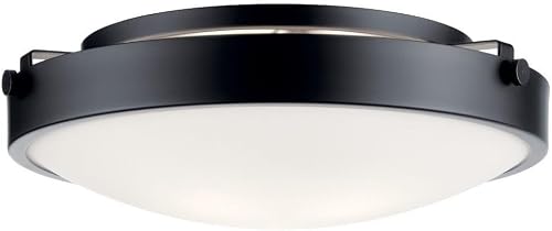 Kichler Lytham 17.25" Flush Mount Light, Black