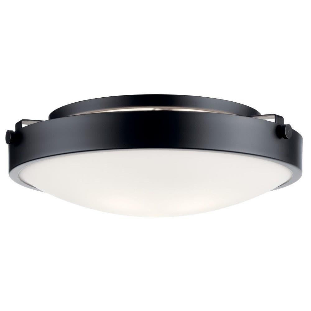 Amazon.com: Kichler Lytham 17.25 inch 3 Light Flush Mount in Black : 家居裝修