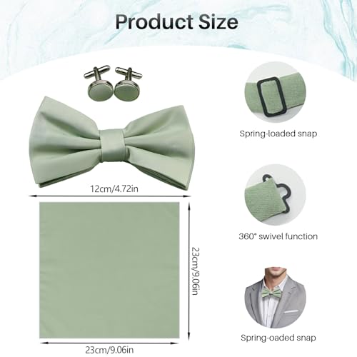 Pluvyze 1 Stück Fliege Grün Herren Grüne Fliege Herren