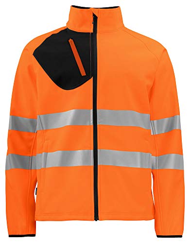 Softshell haute visibilité homme pour chantiers et travaux extérieurs en hiver