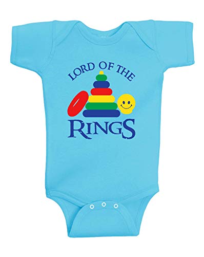 Gina Lou Lord of the Rings Rabbit Skin Onesie Infant Bodysuit Baby Romper Aqua (18 Months)