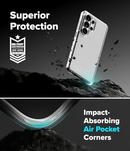 Image of Ringke Fusion for Samsung Galaxy S26 Ultra Case Back Cover [Anti-Fingerprint Velvet Coating] Slim Translucent Shockproof Bumper Protective - Matte Clear