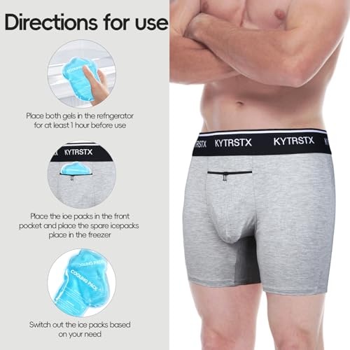 Vasectomy Underwear with 2 Ice Packs for Testicular Support and Pain Relief3