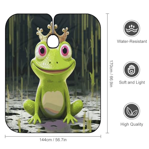 Capa de corte Crown Frog ajustable para barbería miniatura 2