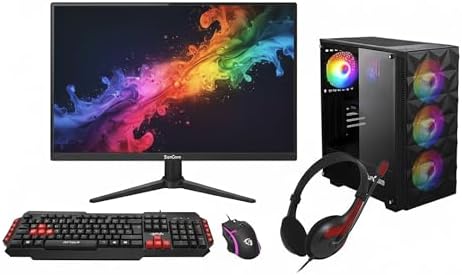 RaXius SunCom Gaming SG1-154-S002 Ryzen5 5500 16GB 1TBSSD RX580 19" FreeDOS Masaüstü Bilgisayar - Görsel 1