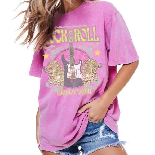 Women’s Premium Oversized Vintage Graphic T Shirt – Mineral Washed
