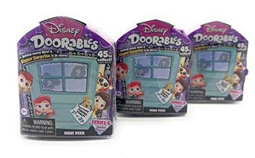 Disney Doorables série 6 lot de 3 princesses strass JPL44504
