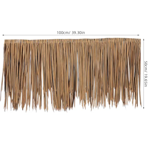 Franjas de césped artificial para techos de palapa con acabado realista y textura densa 3
