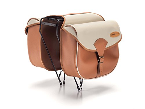 Cicli Bonin Unisex's Country Saddle Bags, Beige/Honey, One Size
