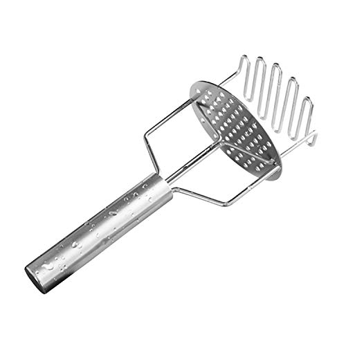 Potato Masher Two-Layer Stainless Steel Potato Ricer with Built-in Strong Spring and Non-Slip