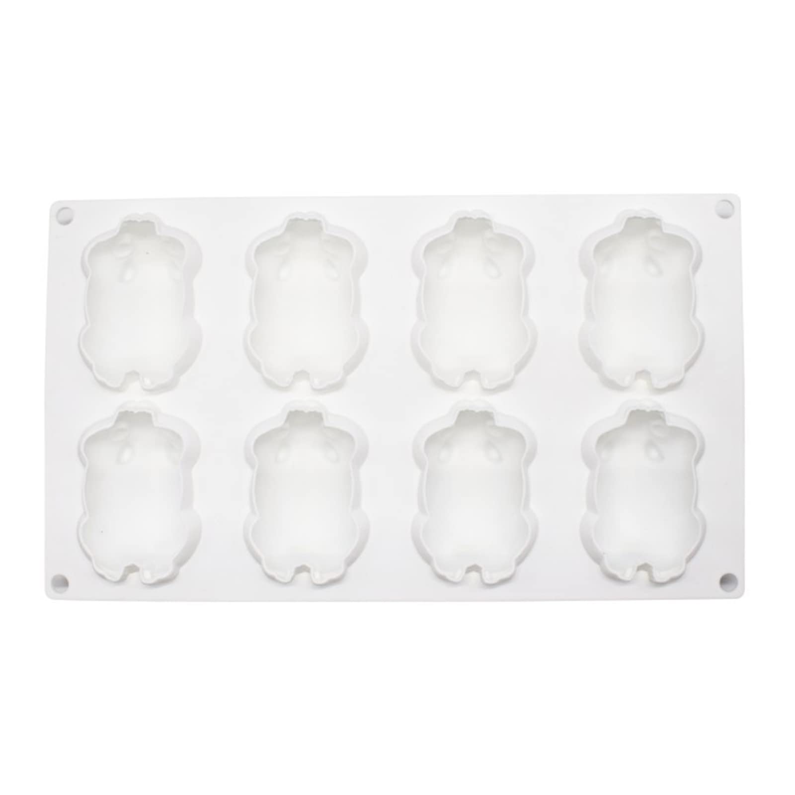Kalttoy Chocolate Candy Sugar Craft 8-Cavity Cute Hamster Shape Mold Cake Decorating Tool Silicone Soap Mold Kitchen Gift Sugarcraft Molds
