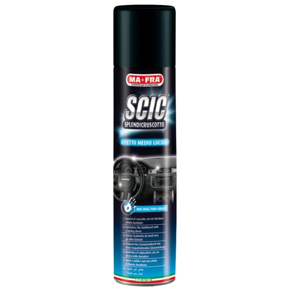 Kit Pulizia Interni Auto Ma-fra – Rimuove Macchie, Sporco e Odori da Tessuti e Plastiche – Pulimax 500 ml + Flash 400 ml + Scic Blue 600 ml – Confezione Risparmio