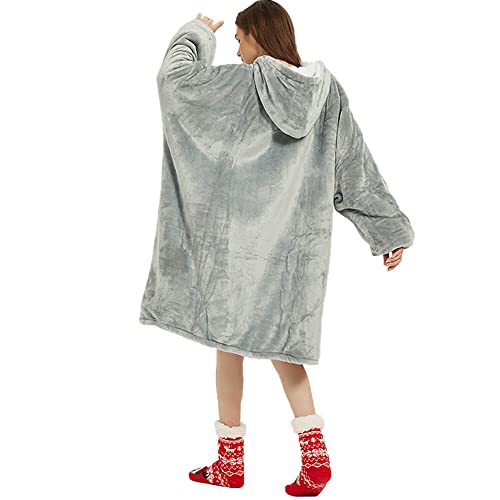 FELOVE Übergroße Hoodie Sweatshirt, Original Decke Sweatshirt, super weiche gemütliche warme komfortable Riesen-Hoodie, Geeignet Kapuzenpullover für Erwachsene, Männer, Frauen, Jugendliche