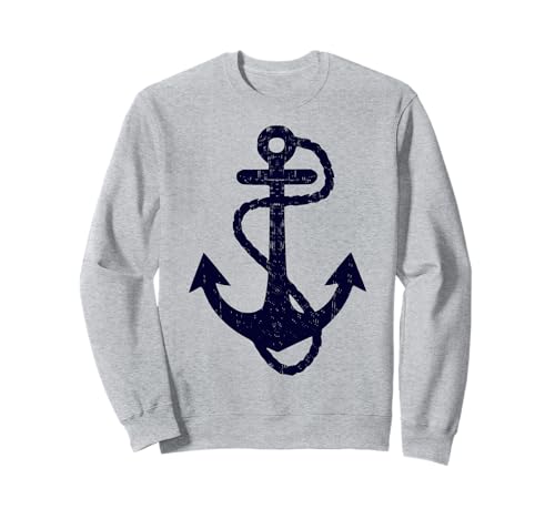 Vintage Distressed Anchor Sweatshirt