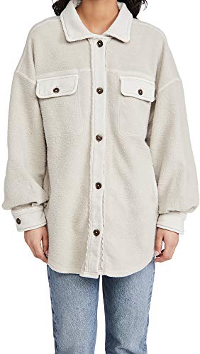 Free People Women's Ruby Jacket, Stone, Grey, Off White, S