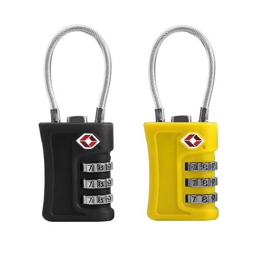 UP Security Lot de 2 cadenas à combinaison approuvés par...