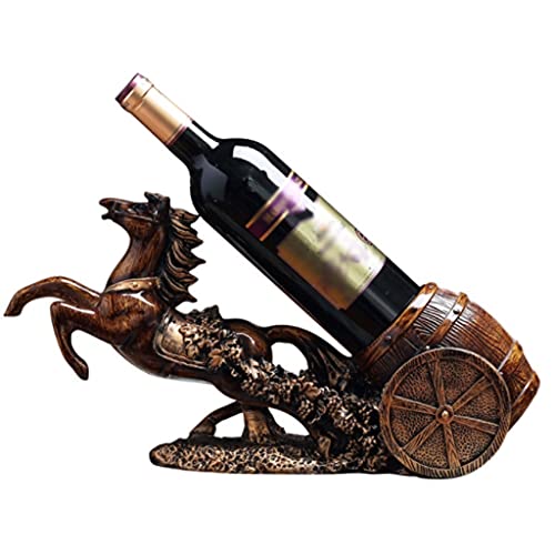 Casier à vin en calèche avec illustrations de transport, le cadeau idéal