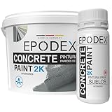 EPODEX PINTURA PARA HORMIGÓN 2K – Pintura epóxica para suelos, suelo garaje,...