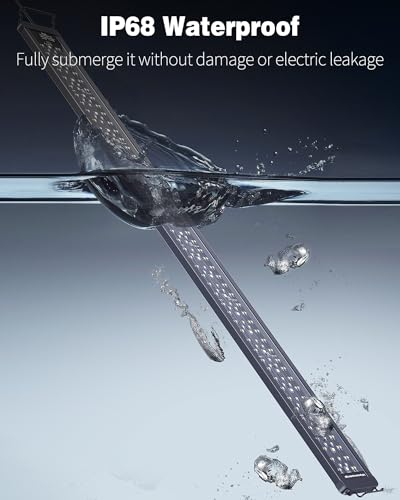 Pawfly Aquarium LED Light 24/7 Extendable Fish Tank Light with Full Spectrum White Blue Red Green Lights with D/N Mode Single Color Effects Timer and Adjustable Brightness (for 120 to 140 cm Tanks) - Image 3