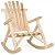 Best Choice Products Wooden Rocking Chair Outdoor Wood Rocker Adirondack Lounger Accent Furniture for Yard, Patio, Garden w/Natural Finish