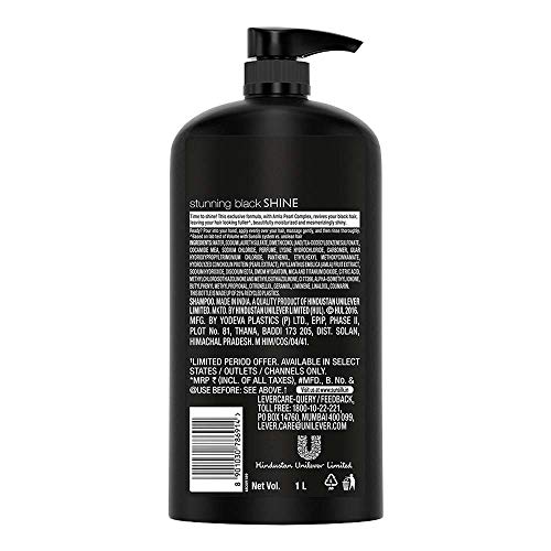 Image of Sunsilk Stunning Black Shine Shampoo, 340 ml And Sunsilk Stunning Black Shine Shampoo, 1000 ml