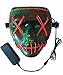 Produktbild Neusky LED LEUCHT Maske, 3 Verschiedene Blinkmodi Elektronik Maske, Party Leuchtmaske (Grün-Rot)