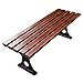 Ławka do Przedpokoju Siedzenia Bez Oparcia Ławka Ogrodowa 2-osobowa Z Ramą Metalową Ławka Balkonowa Na Balkon, Taras, 120/150 X 40 X 40 cm, Brązowa (Color : B, Size : 1.2m)