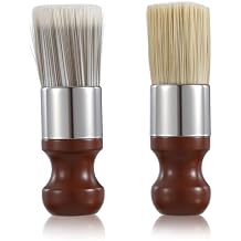 2 PCS Salve Brush for Furniture, Durable Salve Wax Brushing Tool for Leather for Furniture Home Leather Wood Cleaning Tool with Comfortable Handle