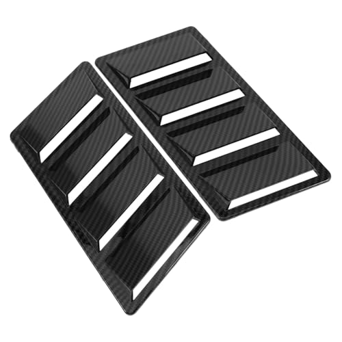 Ciieeo 2Pcs Car Hood Vents Cover Durable Abs Engine Vent Trim with Shark Gill Design for Enhanced Air Flow and Aggressive Look for Car Exterior Decoration