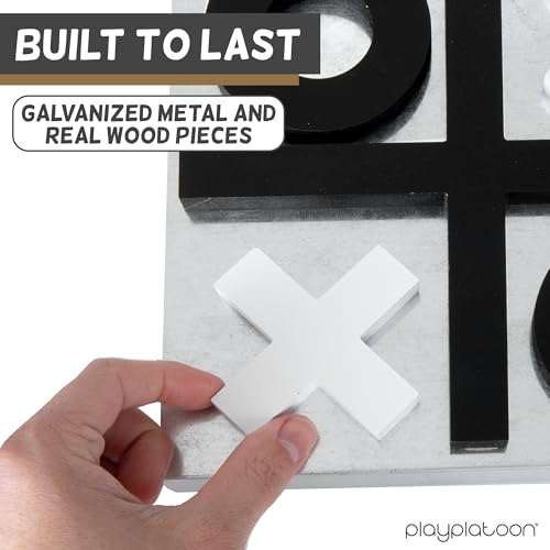 Juego de Mesa Tic Tac Toe Magnético Madera y Metal miniatura 3