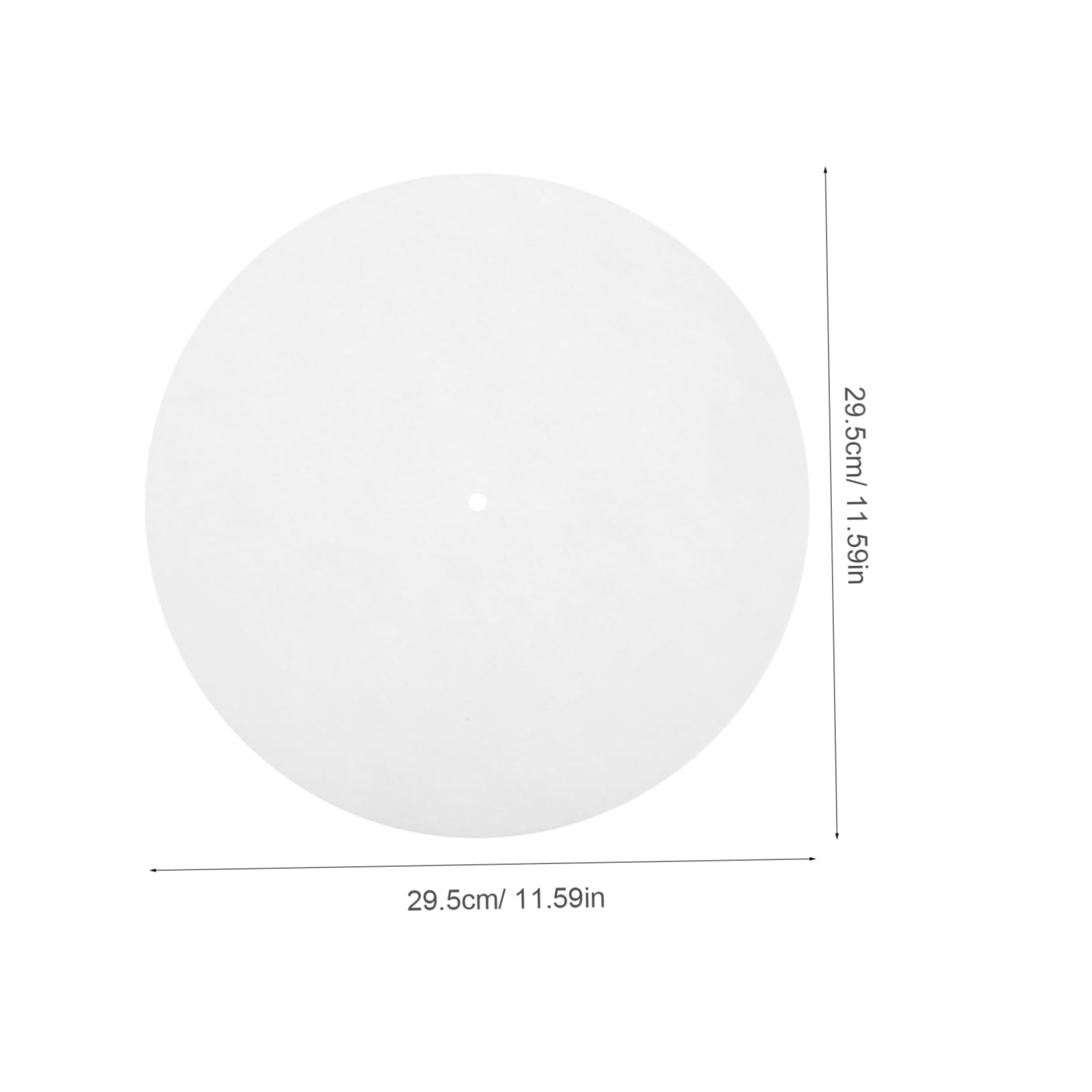 ibasenice Record Player Slipmat Felt Mat for Turntable Noise Reduction Accessory