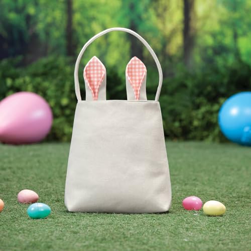 Fox Valley Traders Bunny Bag with Orange Gingham2